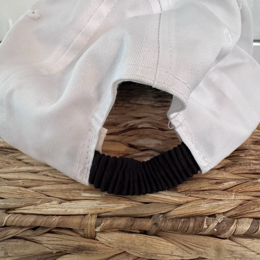 Vintage 90's Looney Tunes Marvin The Martian elastic band hat white/black adult - Picture 5 of 8